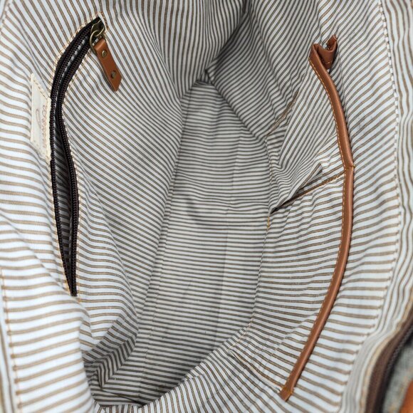 Vaan & Co Rawhide Leather Patchwork Tote Bag - Picture 9 of 12